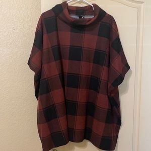 Agnes & Dora Turtleneck Poncho XL